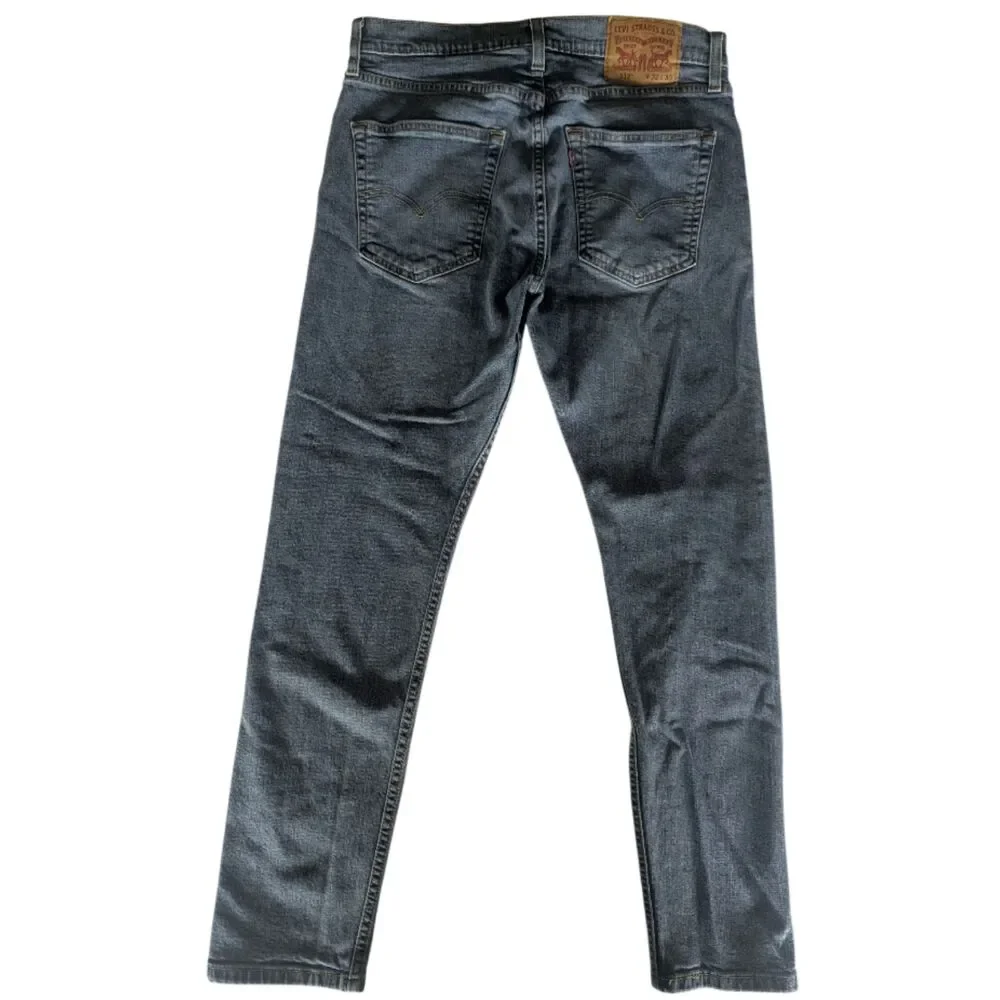 Levi's 512 Slim Taper Jeans Mens 32x29 Blue Waterless Stretch Denim